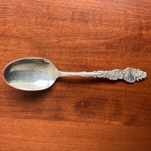 1847 Rogers Bros Antique Columbia Silver-Plate Approx. 7 3/4" SERVING Spoon